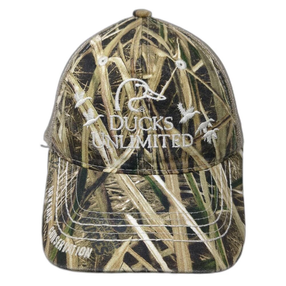 Outdoor Cap Ducks Unlimited Baseball Cap Brown One Size Camo Mesh Back Hat 2017